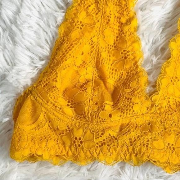 Free People Galloon Lace Halter Bralette Size XS - Picture 5 of 9